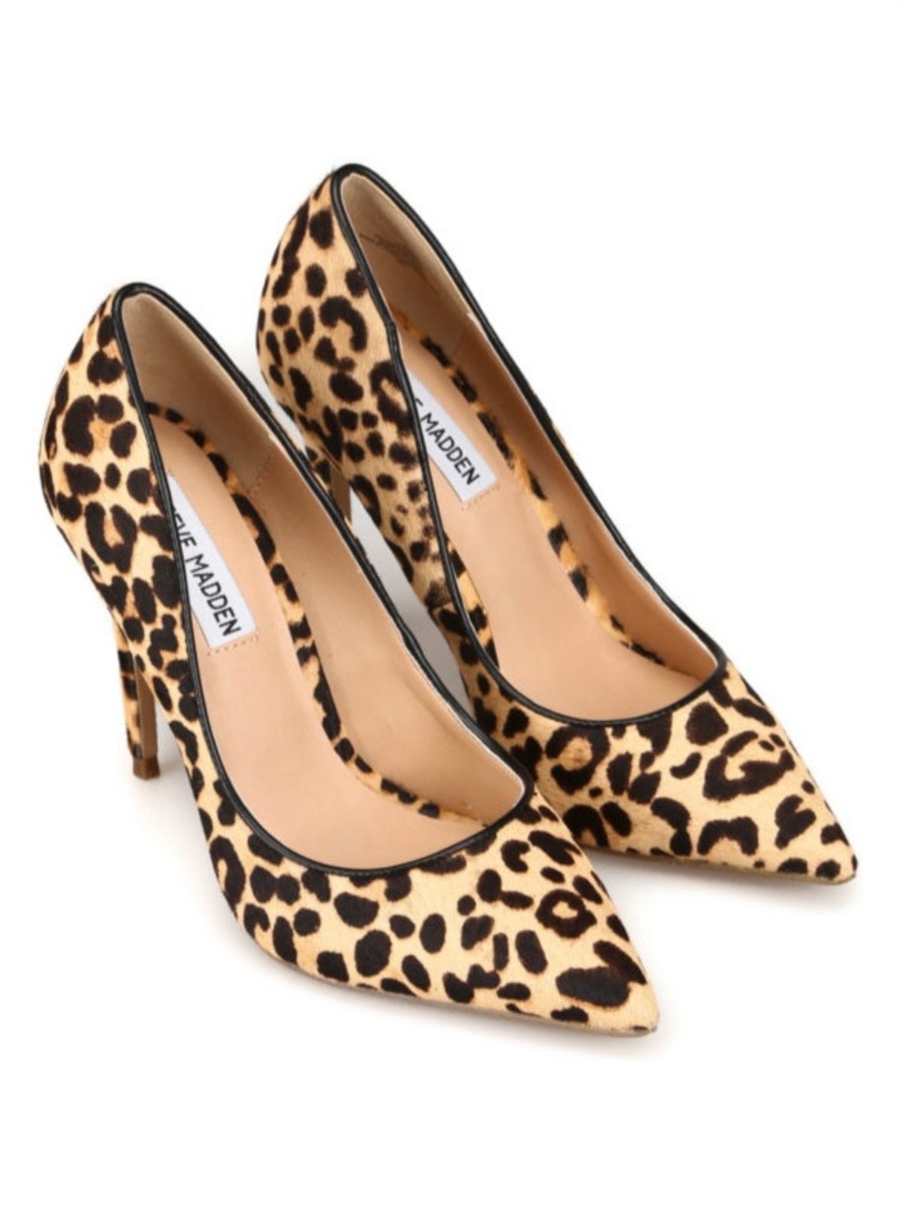 Steve Madden Leopard Print Pointed Toe Stiletto Pump - Women's